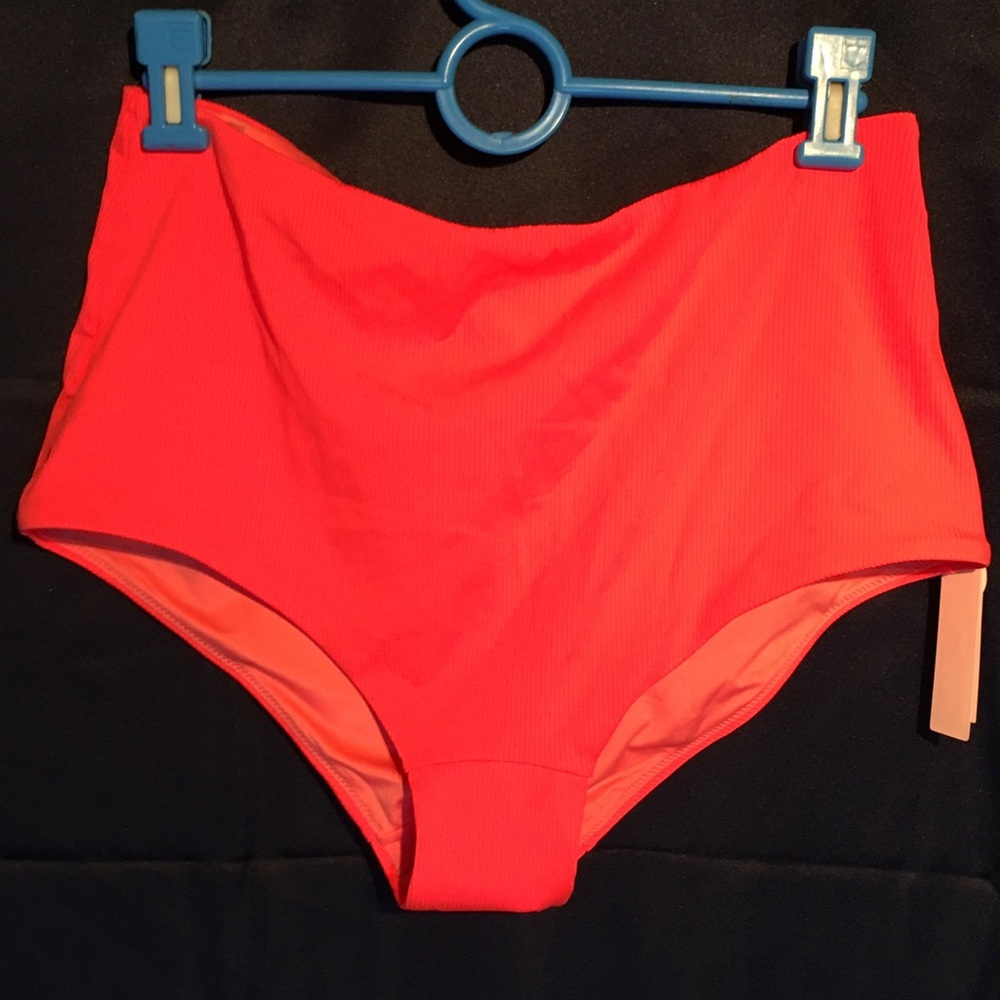 Victoria's Secret High Waist Bikini Bottoms - Bright Coral